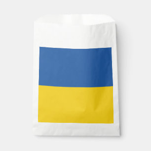 Bolsa De Papel Botón Bandera de Ucrania