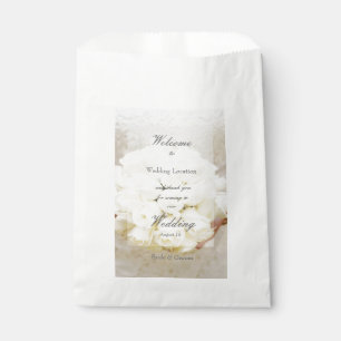 Bolsa De Papel Bouquet de flores de Boda de novia blanca