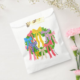 Bolsa De Papel Bow Merry And Bright Christmas 