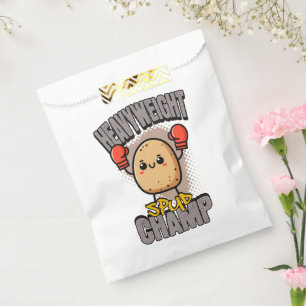 Bolsa De Papel Boxeo de Patata Campeón Peso Pesado Spud
