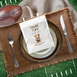 Bolsa De Papel Boy Bearly Wait American Football Baby Shower