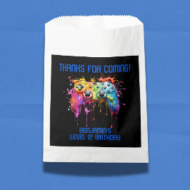 Bolsa De Papel Boy Gamer Blue Video Game Party Favorece