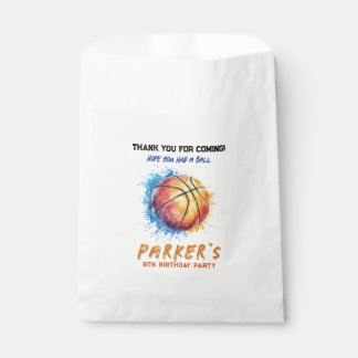 Bolsa De Papel Boys Basketball Birthday Favor Bag