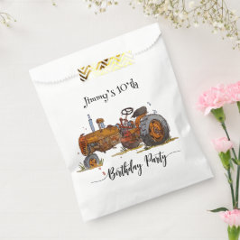 Bolsa De Papel Boys birthday party with antique tractor design