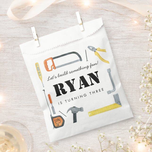 Bolsa De Papel Boys Construction Builder Giveaway (Cortado)