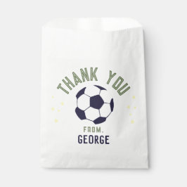 Bolsa De Papel Boys Cool Soccer Thank You Kids Birthday