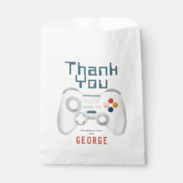 Bolsa De Papel Boys Guay Blue Gaming Kids Cumpleaños