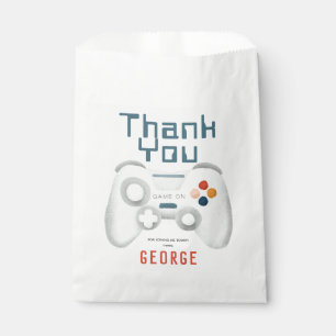 Bolsa De Papel Boys Guay Blue Gaming Kids Cumpleaños