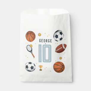 Bolsa De Papel Boys Guay Blue Sports Kids Cumpleaños