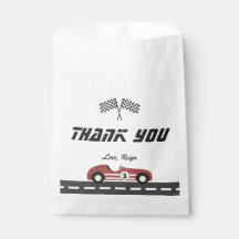 Boys Vintage Red Race Car Birday Party