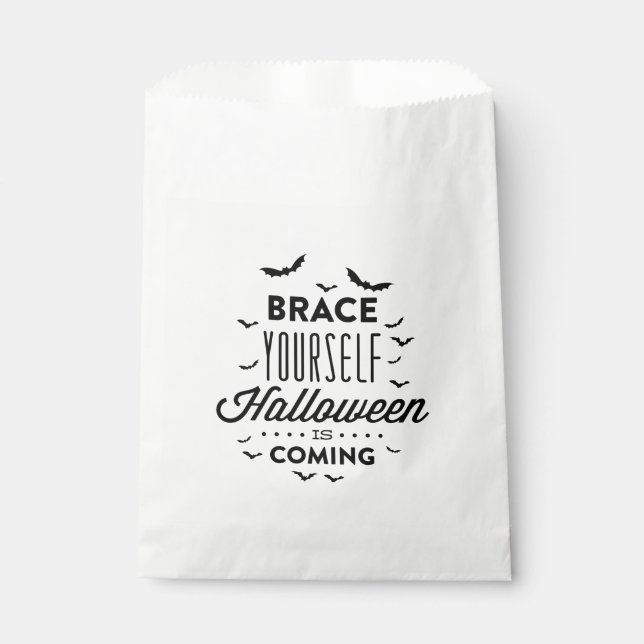 Bolsa De Papel BRACE USTED MISMO HALLOWEEN Halloween Favor Bag (Anverso)