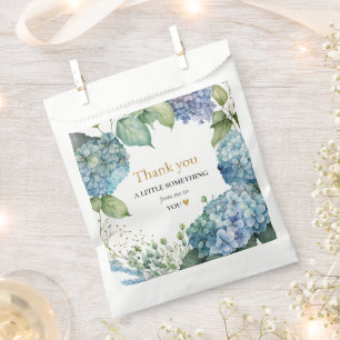 Bolsa De Papel Bridal Shower Blue Hydrangeas Gracias