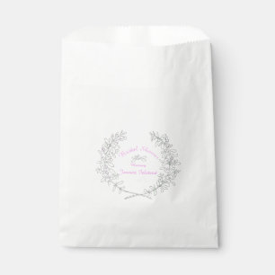 Bolsa De Papel Bridal Shower thyme escribió bolsos de favores