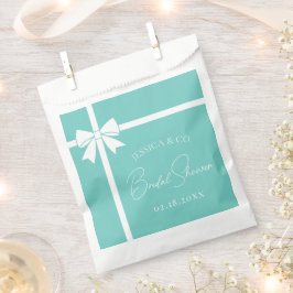 Bolsa De Papel Bride & Co Elegante Lazo de Cinta Blanca para Desp