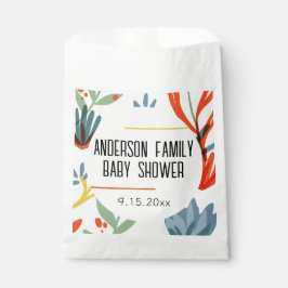 Bolsa De Papel Bright Botanicals Baby Shower