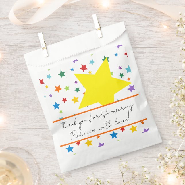 Bolsa De Papel Bright Stars - Festive & Whimsical (Cortado)