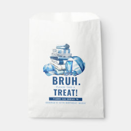 Bolsa De Papel BRUH. Blue Pool Boy Cumpleaños Gracias