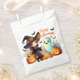 Bolsa De Papel Bruja de Halloween Brujería Hechiceros Castillo