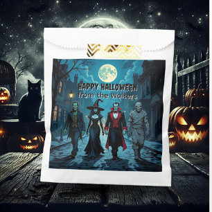 Bolsa De Papel Bruja, vampiro, dracula y fiesta de Halloween de m