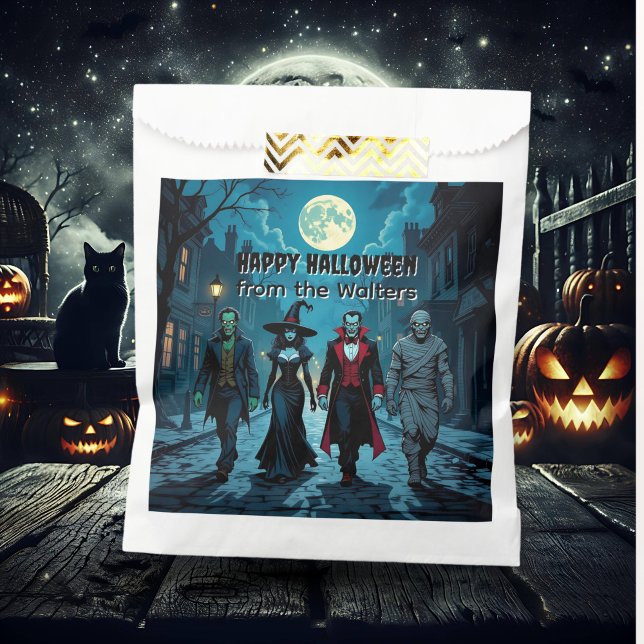 Bolsa De Papel Bruja, vampiro, dracula y fiesta de Halloween de m (Subido por el creador)