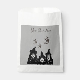 Bolsa De Papel brujas graciosas asustan el diseño de halloween