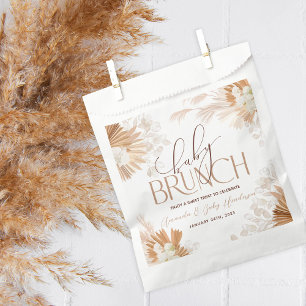 Bolsa De Papel Brunch de Baby Shower Neutral Pampas Baby