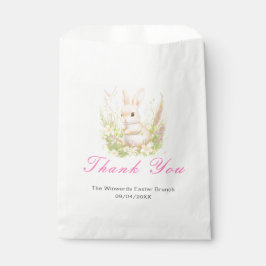 Bolsa De Papel Brunch de Pascua de conejo de primavera