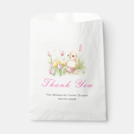 Bolsa De Papel Brunch de Pascua de Pollito de Primavera