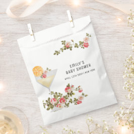 Bolsa De Papel Brunch floral de verano Bubbly Champagne Baby Show