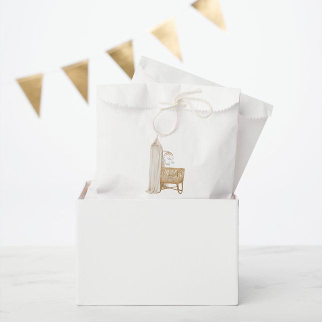 Bolsa De Papel Brunch Neutral Boho Baby (Fiesta)