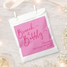Brunch rosado caliente y brunch con burbujas Fiest
