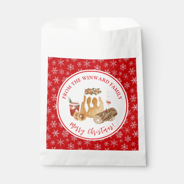 Bolsa De Papel Budín de Navidad para Hornear (Anverso)