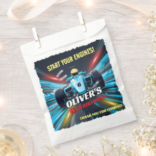 Bolsa De Papel Bue Grand Prix Racing Car Birthday