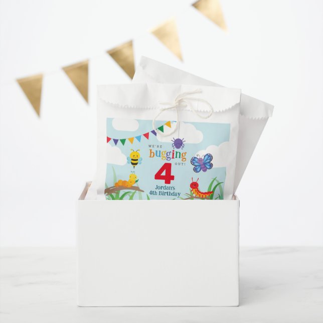 Bolsa De Papel Bug Fiesta Birthday Cute (Fiesta)