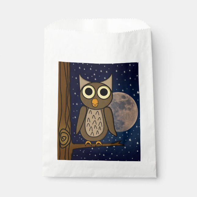 Bolsa De Papel Búho nocturno (Anverso)