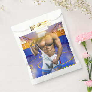 Bolsa De Papel bulto muscular de hombre de SlipperyJoe's abdomina