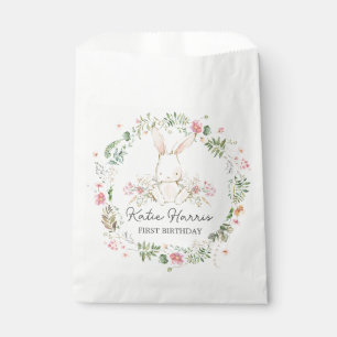 Bolsa De Papel Bunny Birthday Invitation, Some bunny is one Invit