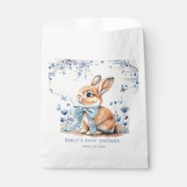 Bolsa De Papel Bunny Rabbit Willdflower Baby Shower Boy