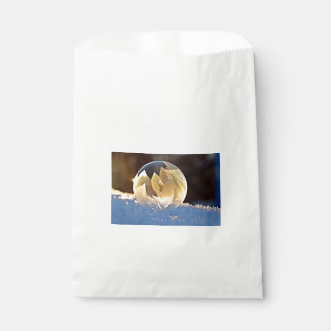 Bolsa De Papel Burbuja de jabón en nieve (Anverso)