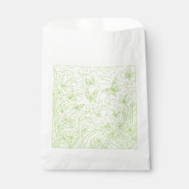 Bolsa De Papel Butterfly Garden Green