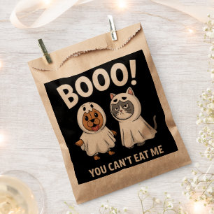 Bolsa De Papel Buuu No Puedes Comerme Perros Y Gatos Halloween Di