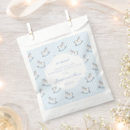 Bolsa De Papel Caballo azul lindo cabrón bebé ducha gracias