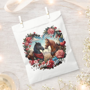 Bolsa De Papel Caballos en el Corazón