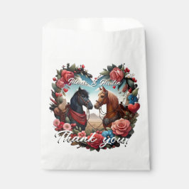 Bolsa De Papel Caballos en el Corazón