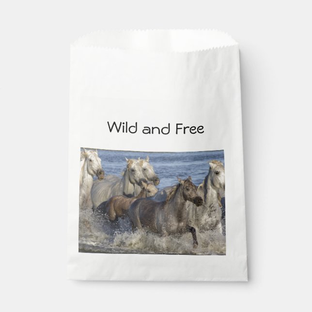 Bolsa De Papel Caballos galopando en el agua (Anverso)