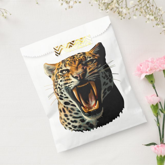 Bolsa De Papel Cabeza de ataque ruidosa de leopardo (Sellado)