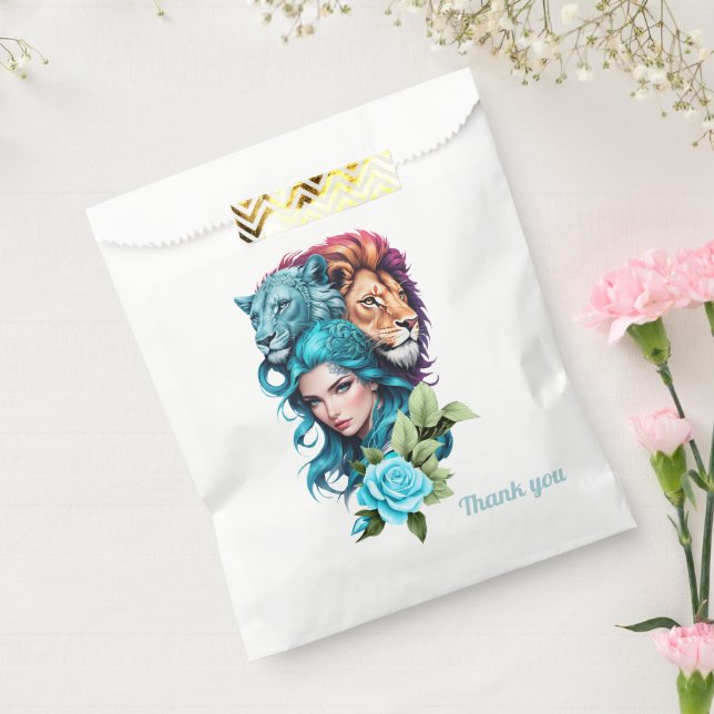 Bolsa De Papel Cabeza de mujer hermosa con ojos expresivos (Sellado)