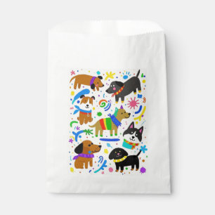 Bolsa De Papel Cachorros juguetones de dibujos animados