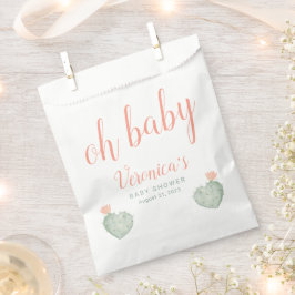 Bolsa De Papel Cactus Baby Shower Favor Bag
