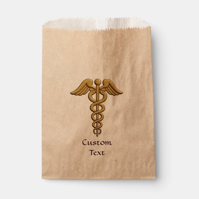 Bolsa De Papel Caduceus dorado (Anverso)